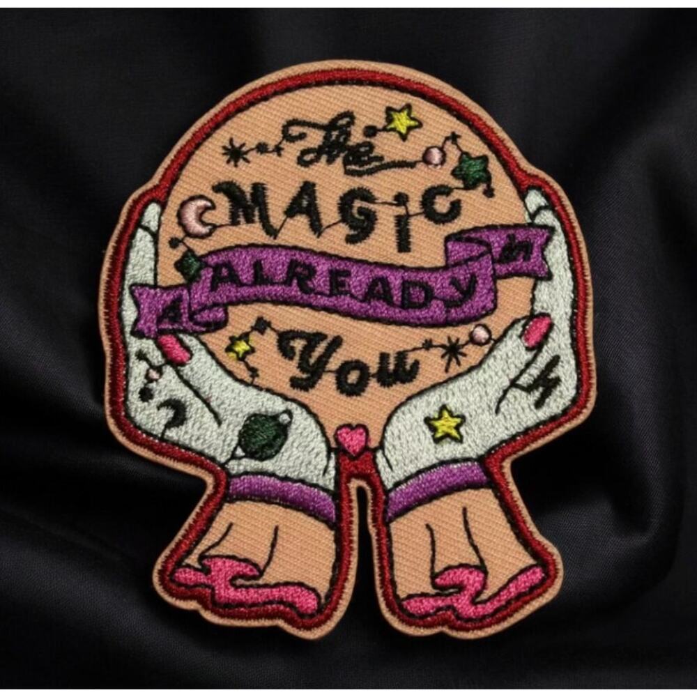 The Magic Is Already In You Ball Hands Celestial Iron On Patch Decal Embroidery